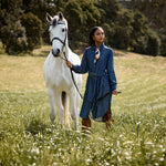 Ariat Culham Dress attached waist tie that cinches for a flattering shape