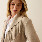 Ariat Sausalito Coat neutral heathered tone layering piece for ranch wear and rodeo