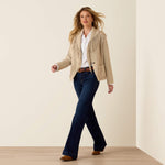Ariat Sausalito Coat two front hand pockets on a hybrid sweater and jacket construction