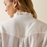 Ariat Cricklade Blouse dressed up or tucked into denim for Park City western clothing