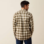 Western clothing mens fashion Utah boutique Ariat Mens Clement Shirt Earth Plaid SKU 10079223 Boltranchstore.com free shipping