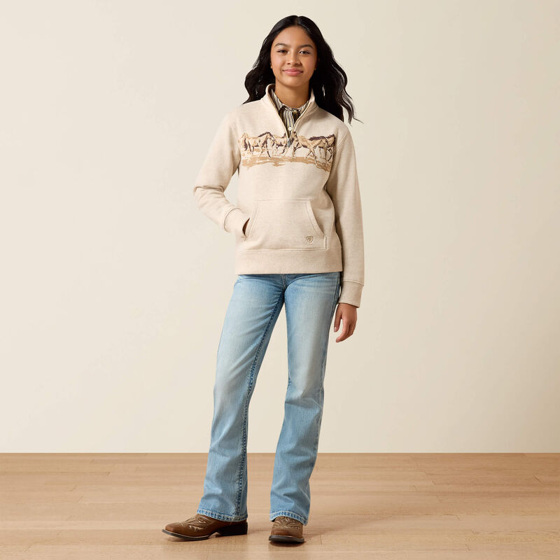 Ariat Girls Running Wild Qtr Zip