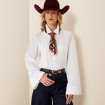 Utah womens western boutique fashion rodeo Ariat Womens Cassidy Top White SKU 10079427 Boltranchstore.com free shipping