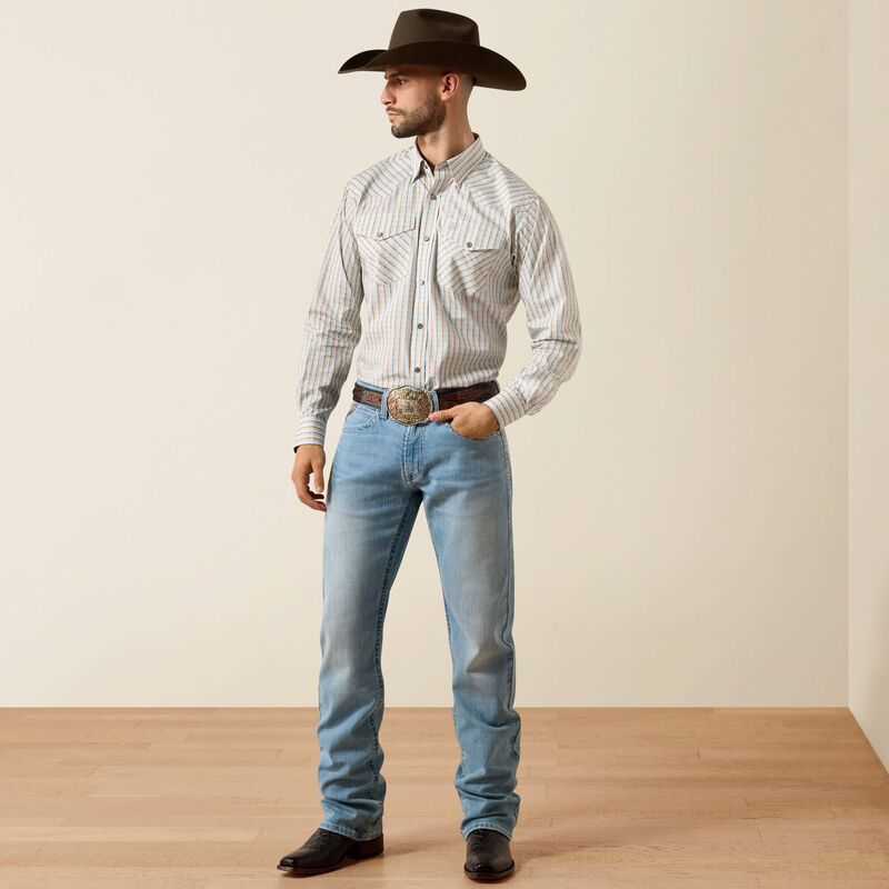 Ariat Mens WF Burnard Snap Savanah Brown Shirt