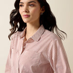 Womens western clothing Utah rodeo fashion Ariat Womens Everything Shirt Burnt Henna Stripe SKU 10079514 Boltranchstore.com free shipping