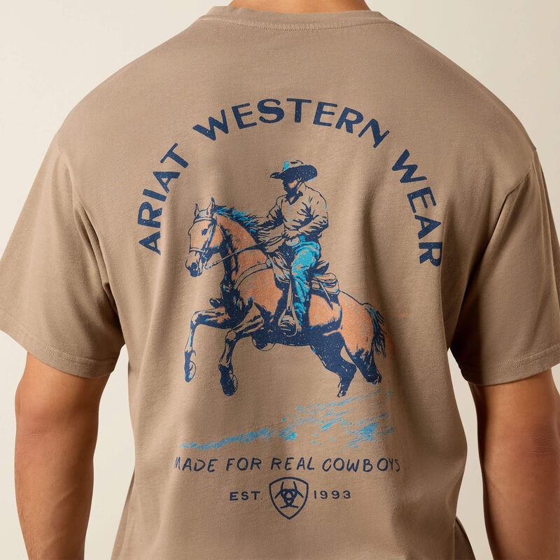Ariat Mens Real Cowboy ToughStock Boxy T Shirt
