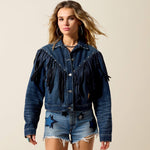 Ariat Americana Denim Jacket 12 oz ring spun non stretch denim layering piece for womens western clothing Kamas