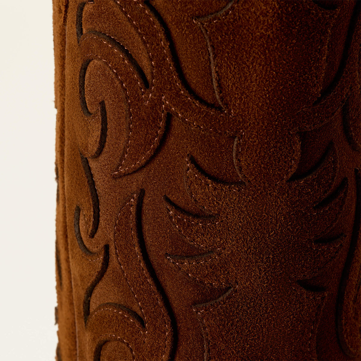 Ariat Womens Vallie X Toe Western Boot textured suede and tonal underlay design that highlights the shaft rodeo