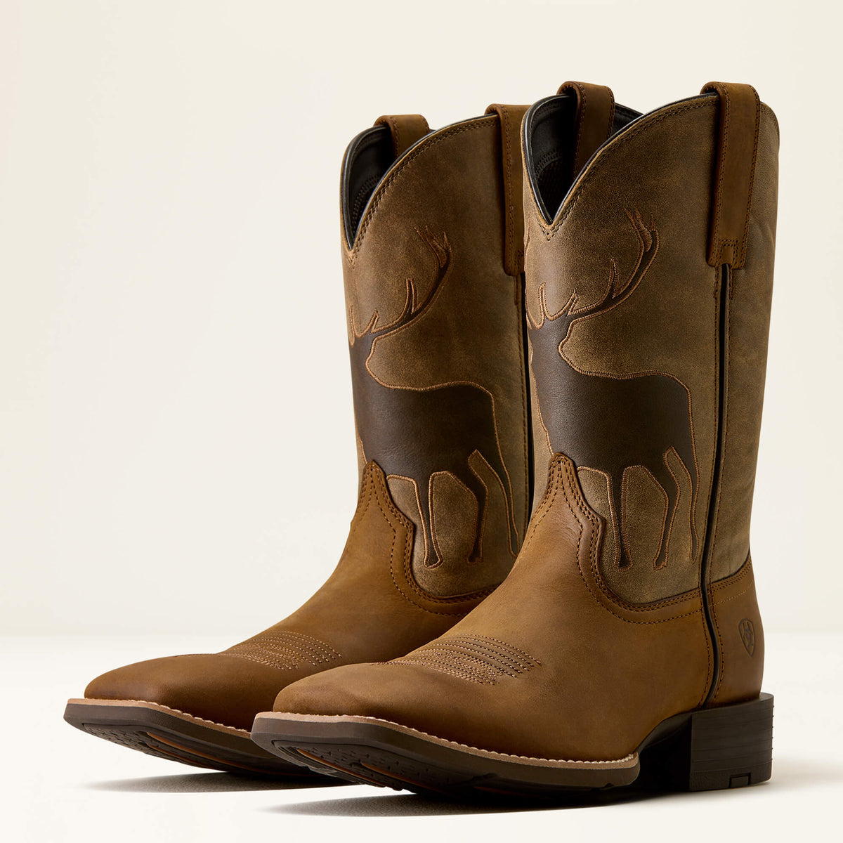 Ariat Mens Sport Trail Cam Wide Square Toe Cowboy Boot backcountry style boot for hunting season and ranch work rodeo