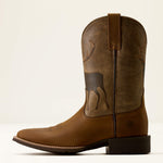 Ariat Mens Sport Trail Cam Wide Square Toe Cowboy Boot classic cowboy silhouette with 11 inch shaft and horseman heel ranch wear