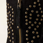Ariat Siren X Toe Western Boot Black Suede Midnight Luxe statement boot for nights out and everyday western style Kamas