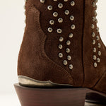 Ariat Siren X Toe Western Boot Walnut Suede Midnight Luxe statement boot for nights out and everyday western style Kamas