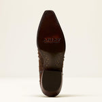 Ariat Siren X Toe Western Boot Walnut Suede vegetable tanned leather sole with Goodyear welt construction ranch wear