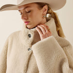 Ariat Womens Scarlett Jacket Parchment southwestern inspired western metal buttons down the front
