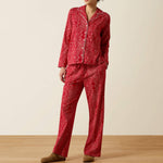 Ariat Dreams Pajama Set red Boot Scootin western print stretch cotton jersey pajamas womens western boutique Utah SKU 10080738