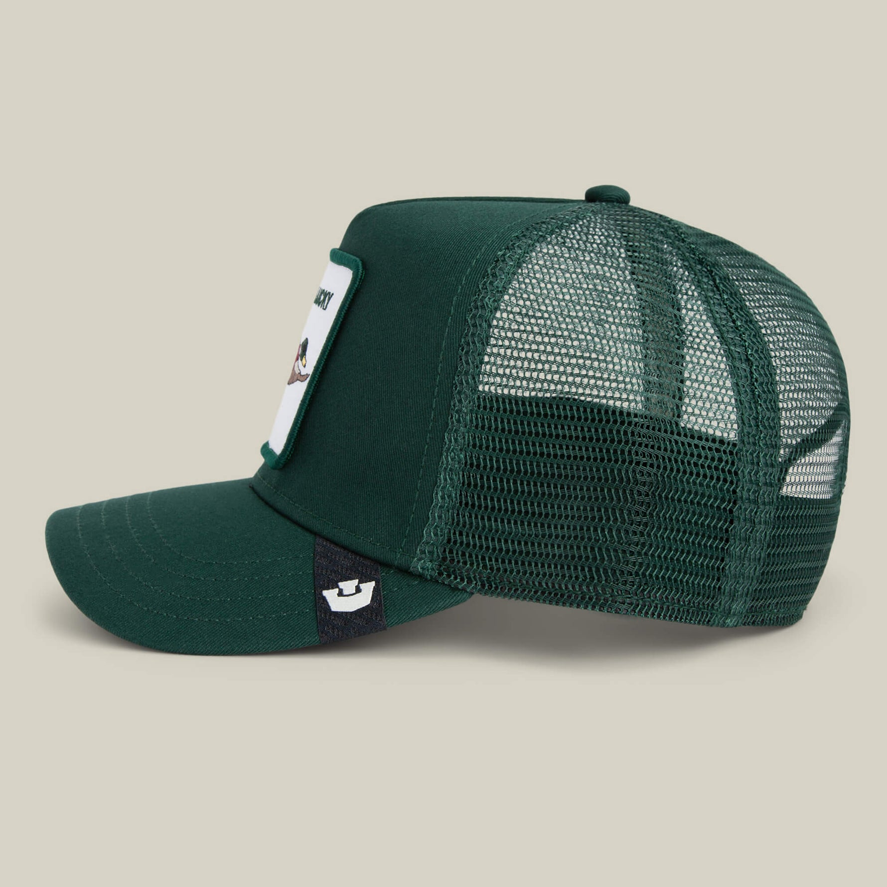 Goorin Bros The Lucky Duck green mesh panels through the sides and back for airflow cowboy style