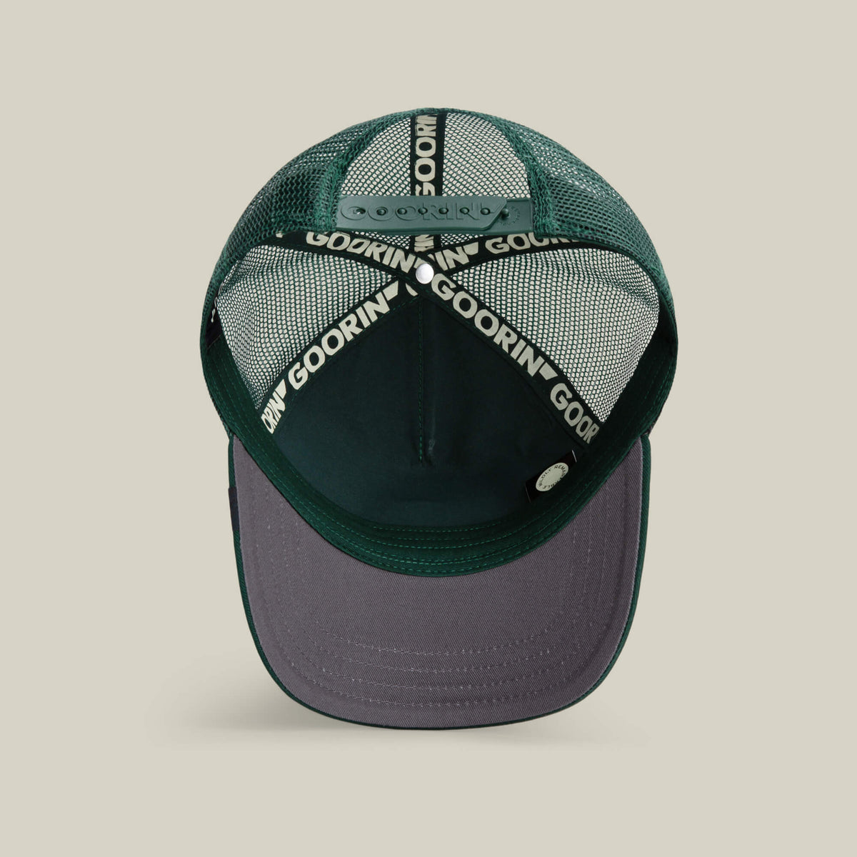 Goorin Bros The Lucky Duck gray underbrim beneath the brim for a quiet contrast Kamas Utah