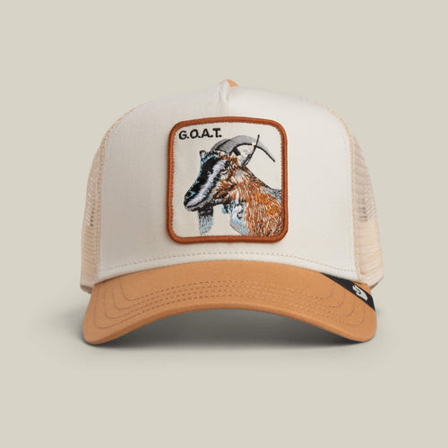 Goorin Bros Goat Trucker Hat 101-2448-CHA03 g.o.a.t. mens womens unisex cap hat Goorin Bros Boltranchstore.com Free Shipping