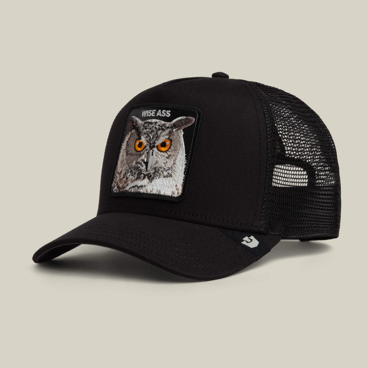 Goorin Bros Wise Ass Trucker classic trucker silhouette with a structured front and precurved brim cowgirl style