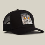 Goorin Bros Wise Ass Trucker framed patch artwork with clipped edges and clean topstitching ranch wear