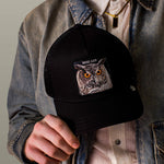 Goorin Bros Wise Ass Trucker black colorway that pairs with denim and boots womens western boutique