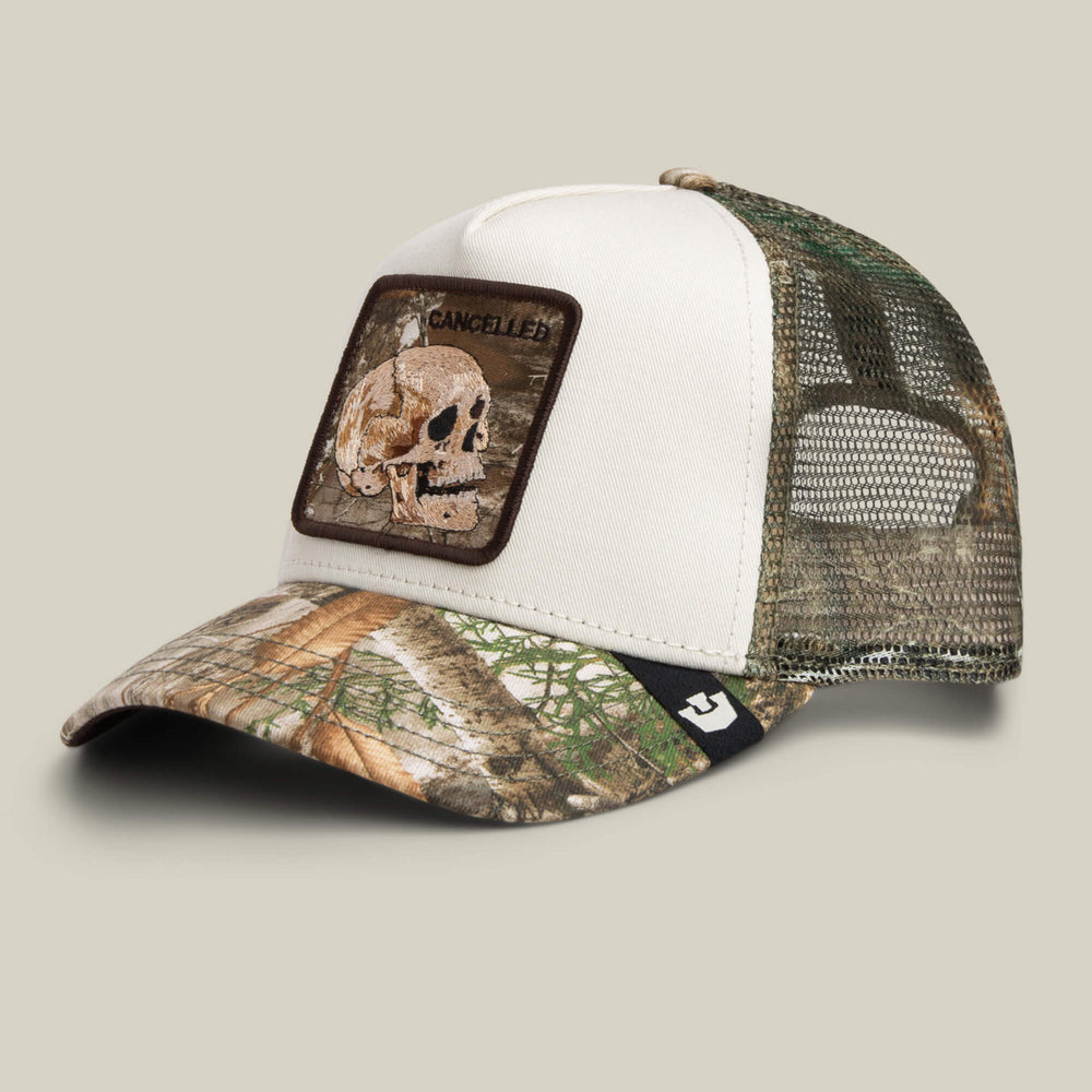 Goorin Bros Realtree Edge Cancelled Skull Trucker Hat 101-2986-CAM01-L01 western camo hat cap Boltranchstore.com