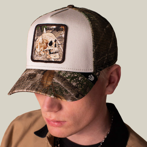 Goorin Bros Realtree Edge Cancelled Skull Trucker Hat
