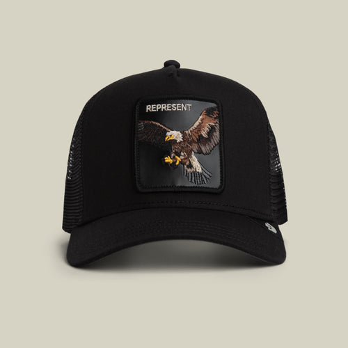 Goorin Bros Represent Eagle Trucker 101-2993-VOI01 Boltranchstore.com Free Shipping eagle mens womens unisex hat cap trucker hat