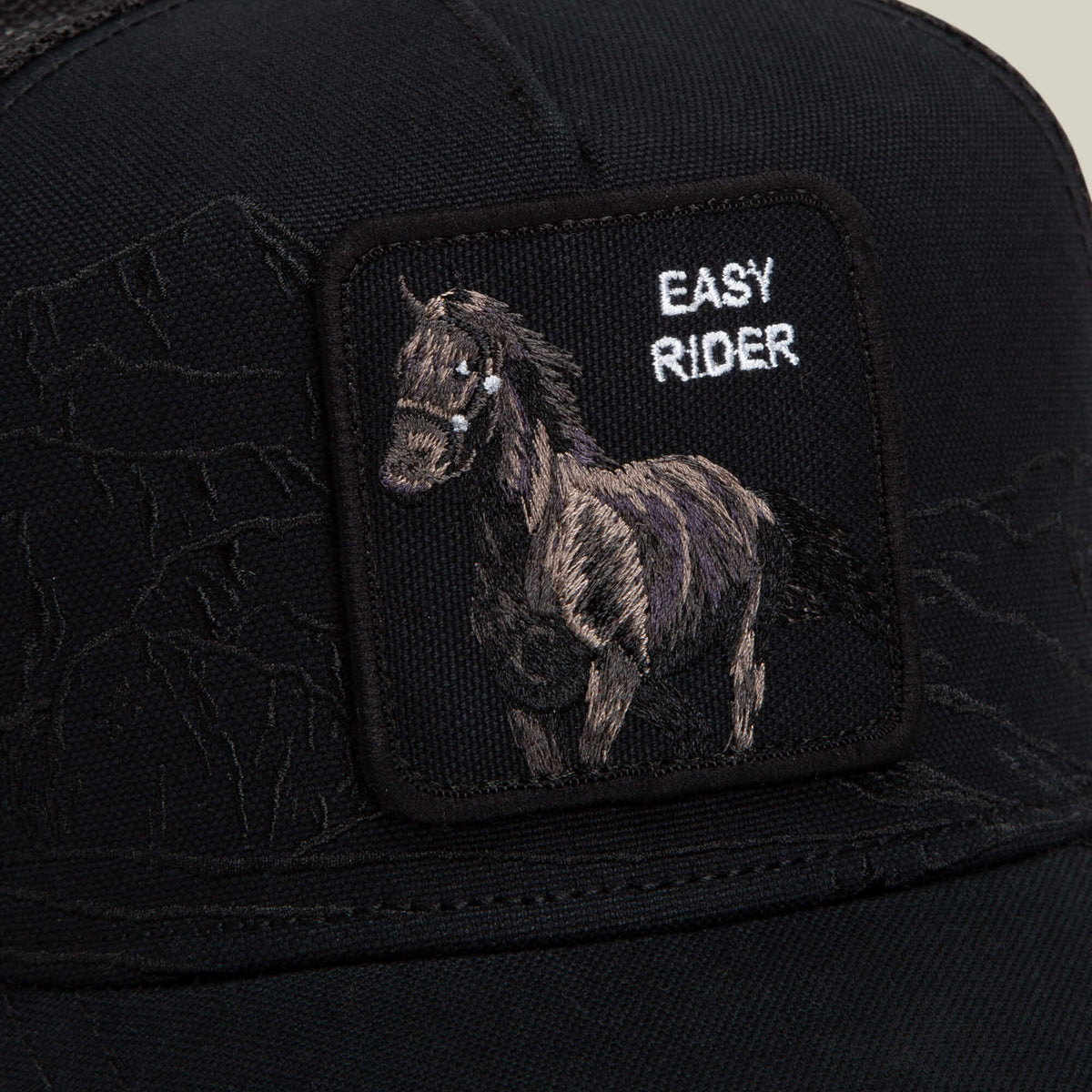 Goorin Bros Badlands Stallion polyester and cotton blend front that holds its shape through long wear ranch wear