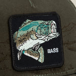 Goorin Bros Badlands Bass embroidered patch framed clean on the crown with tonal stitching western fashion
