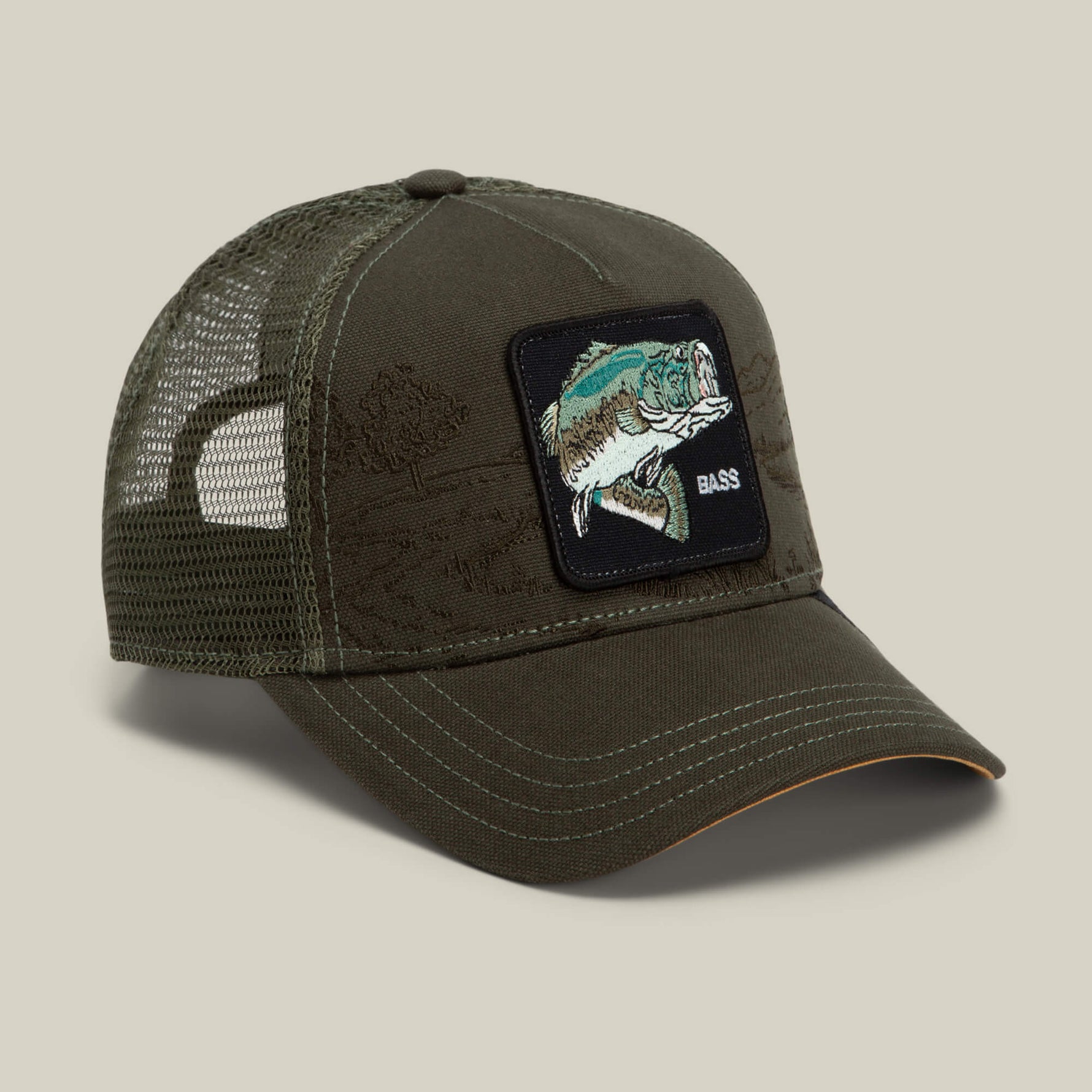Goorin Bros Badlands Bass polyester and cotton blend front that holds its shape through long wear ranch wear