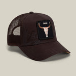 Goorin Bros Badlands Skull polyester and cotton blend front that holds its shape through long wear ranch wear