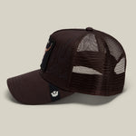 Goorin Bros Badlands Skull brown mesh panels through the sides and back for airflow cowboy style