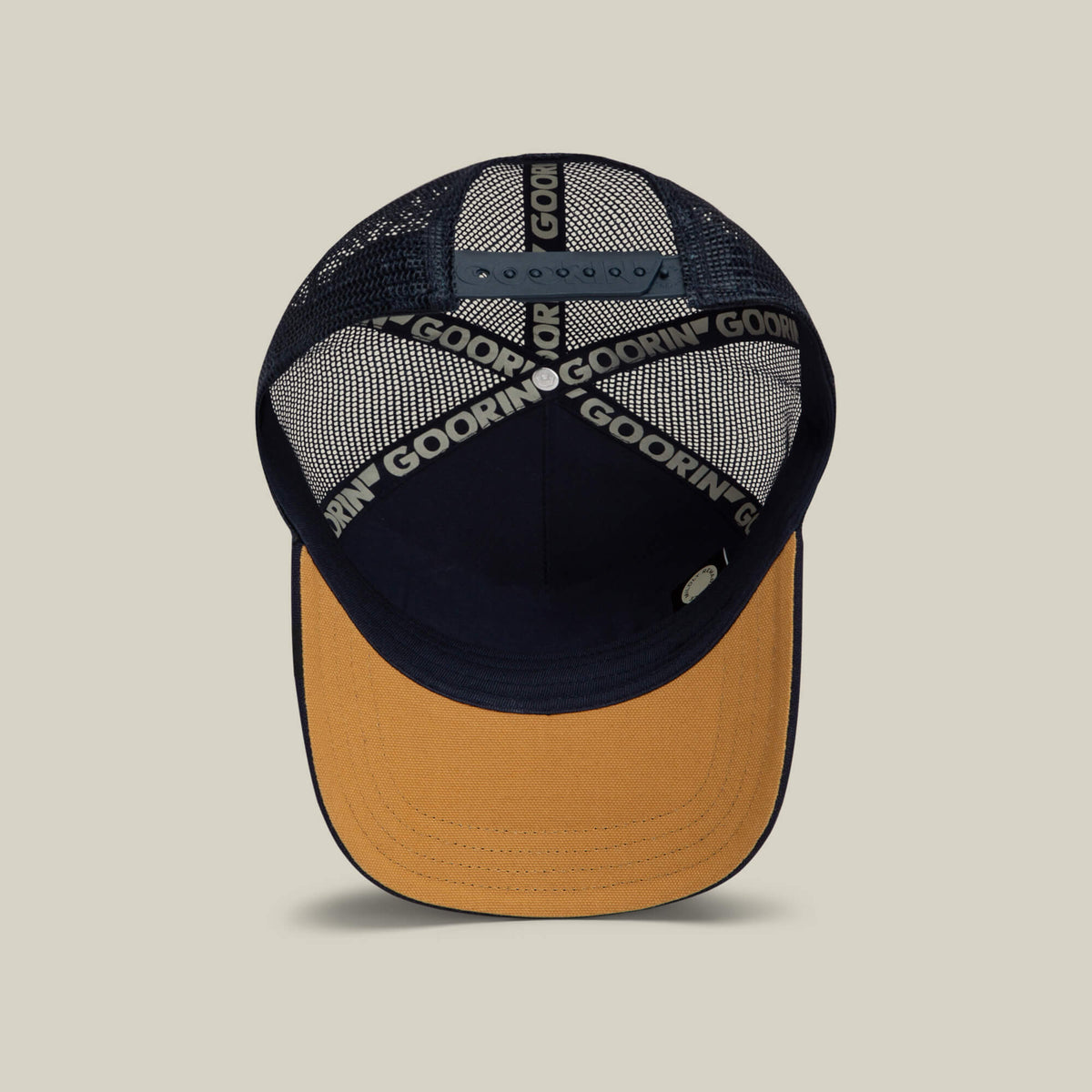 Goorin Bros Badlands Eagle tan underbrim beneath the brim for a quiet contrast Kamas Utah