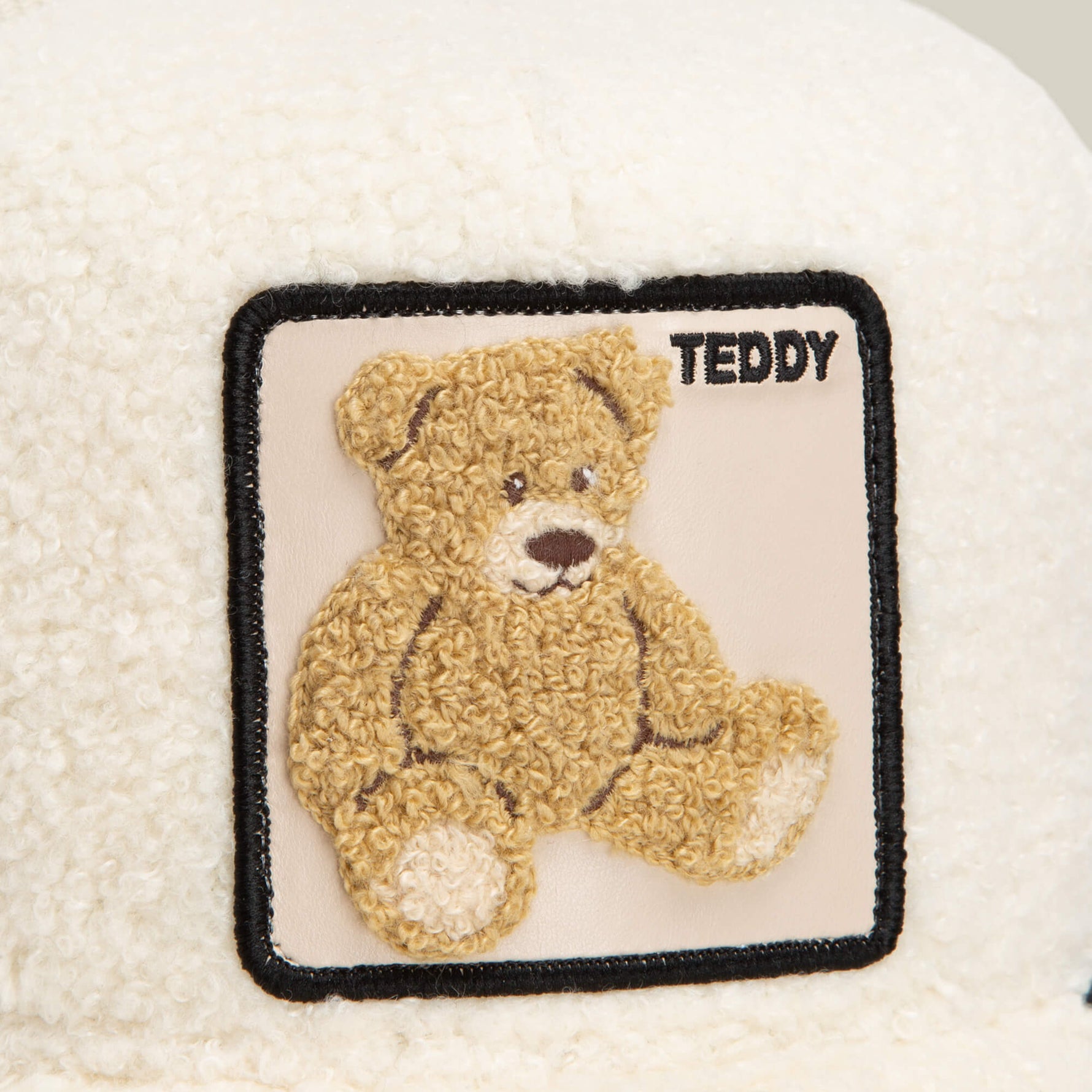 Goorin Bros Double Stuffed Teddy embroidered patch framed clean on the crown with tonal stitching western fashion