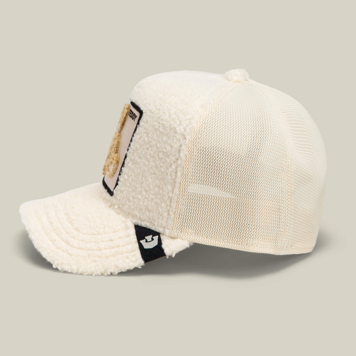 Goorin Bros Double Stuffed Teddy cream mesh panels through the sides and back for airflow cowboy style