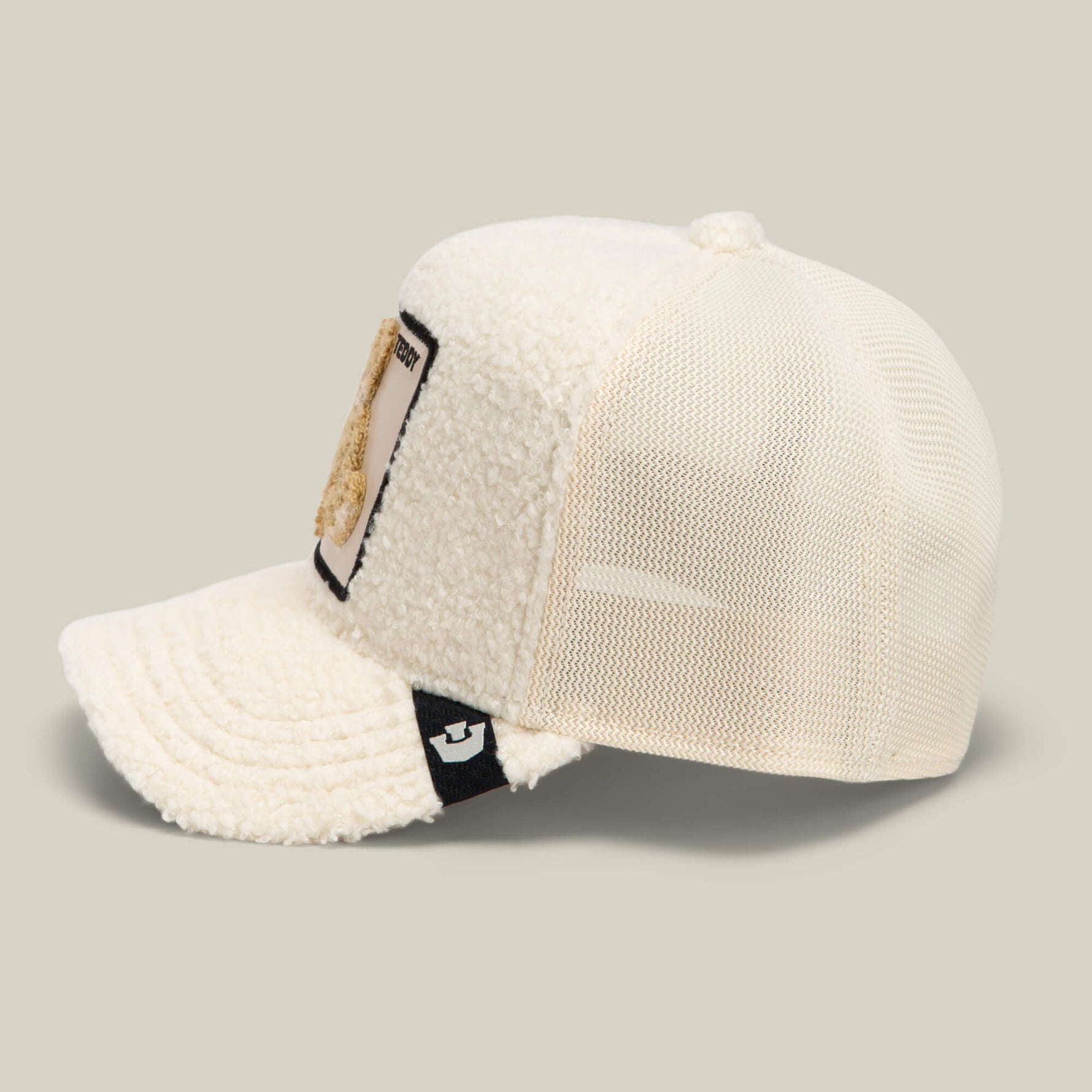 Goorin Bros Double Stuffed Teddy cream mesh panels through the sides and back for airflow cowboy style