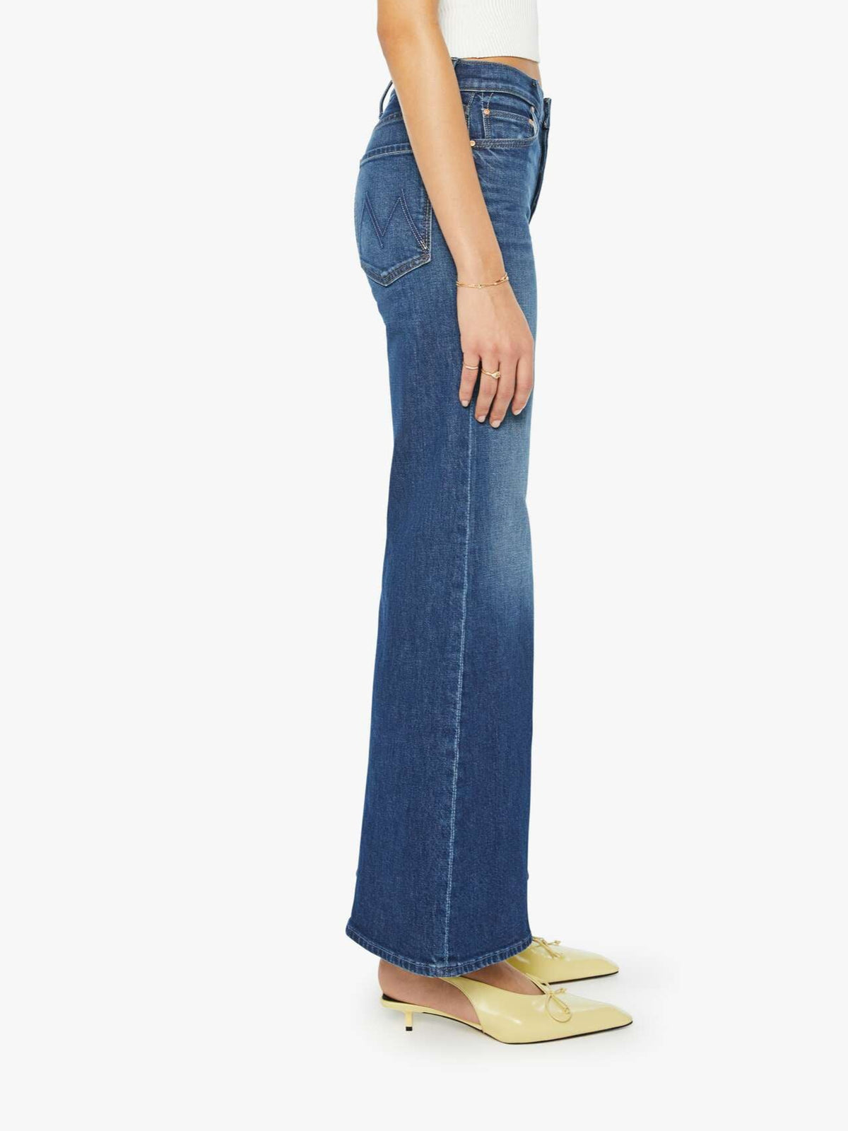 Mother Tomcat Roller Skimp Jean in Perfectly Imperfect