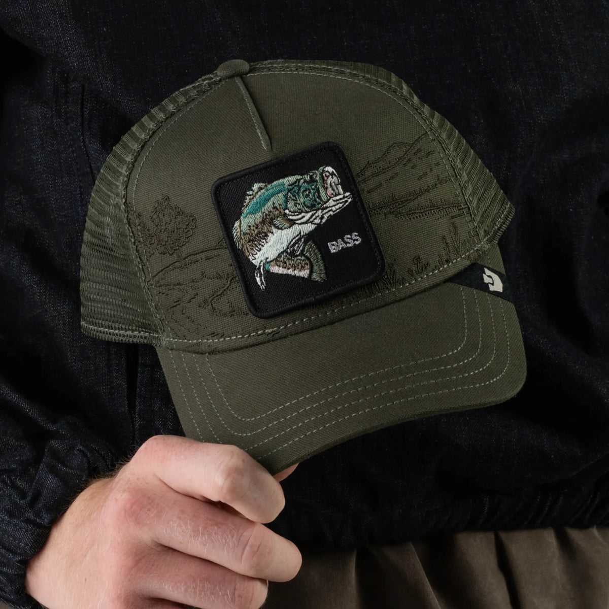 Goorin Bros Badlands Bass deep olive colorway that pairs with denim and boots womens western boutique