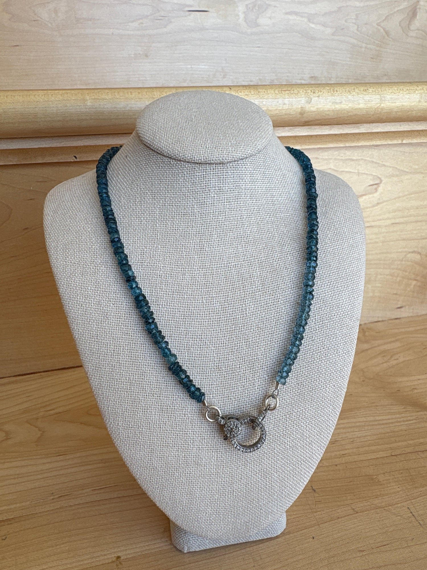 Makhala London Blue Topaz with Diamond Closure