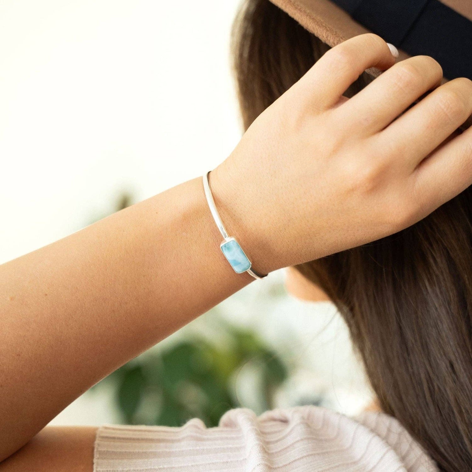 Larimar Bracelet Cuff