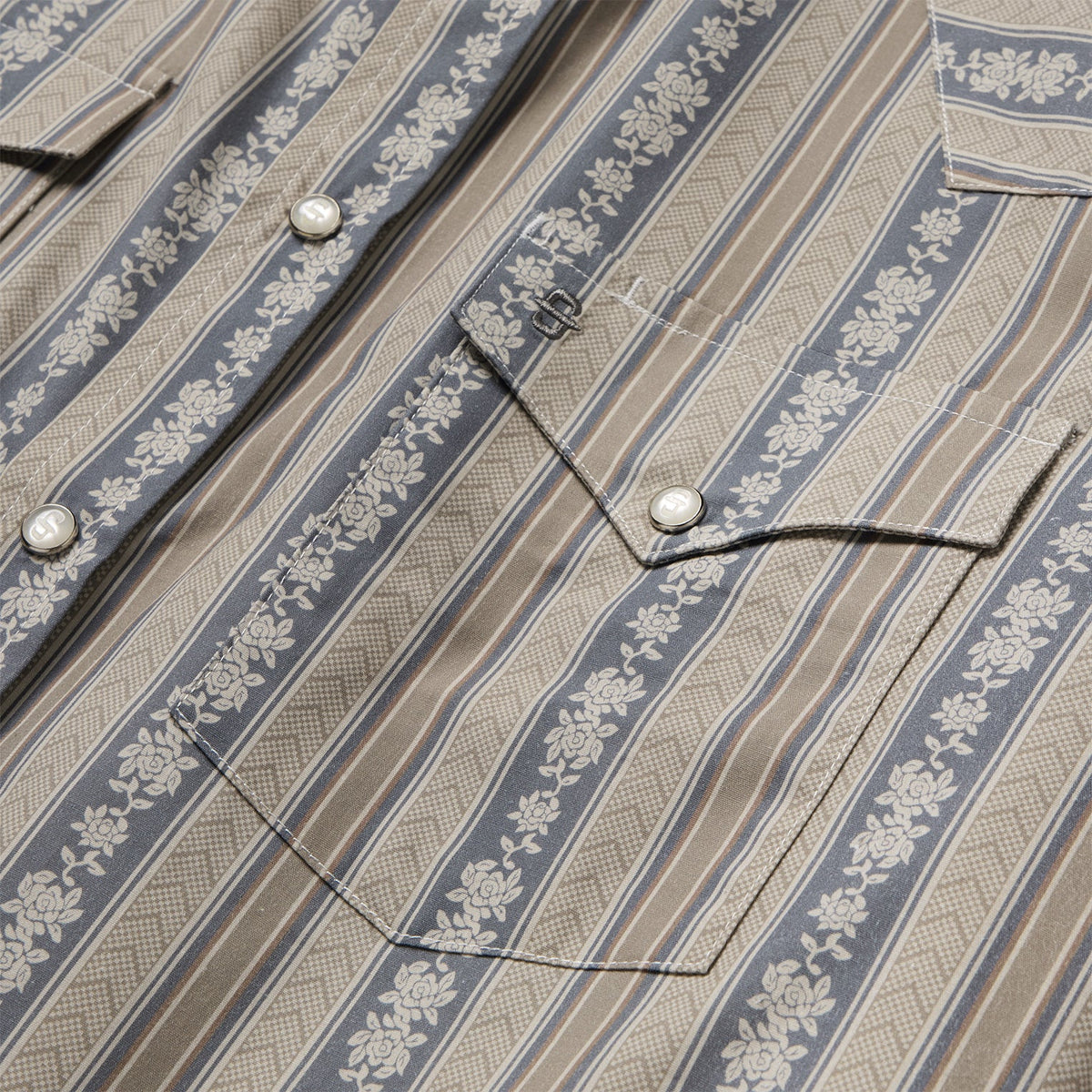 Stetson Mens Chevron Wallpaper Stripe Shirt