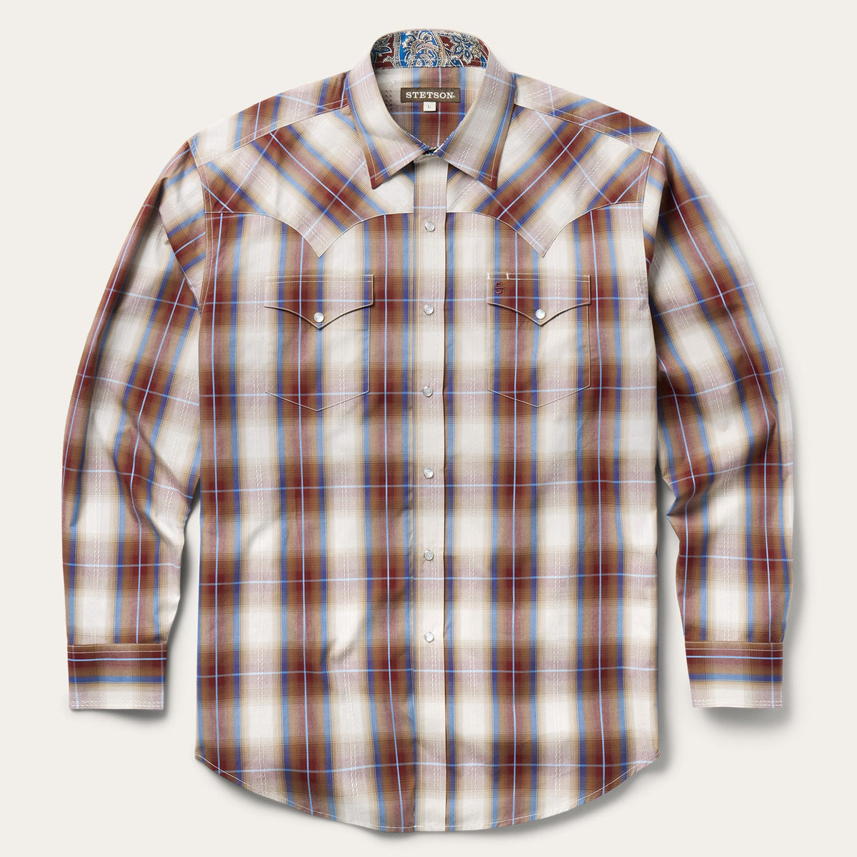 Stetson Mens Winter Plaid Shirt