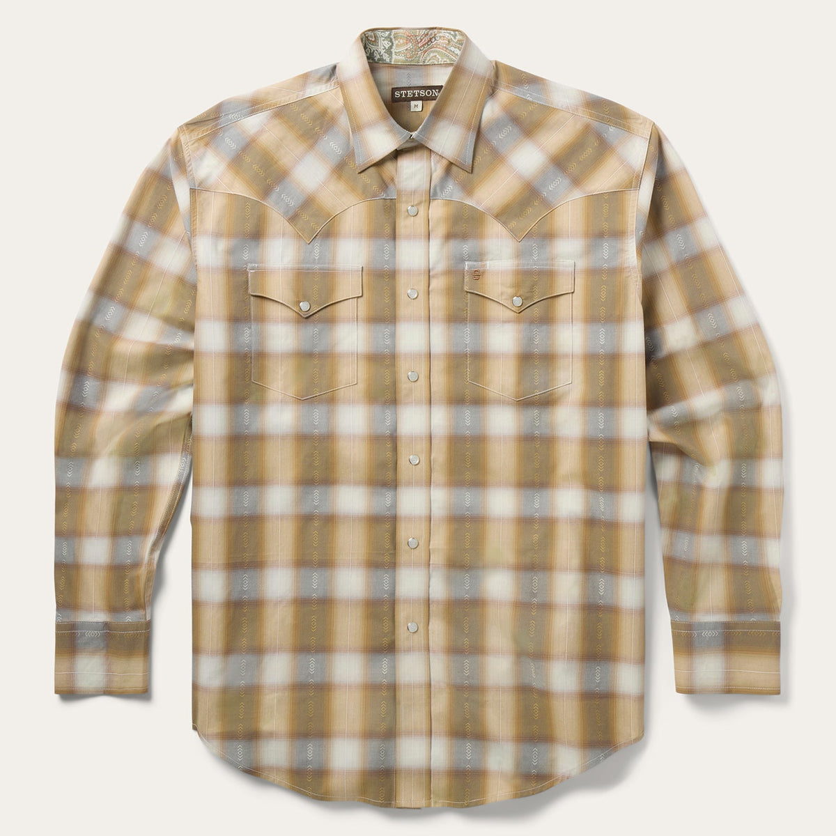 Stetson Mens Gold Dust Plaid