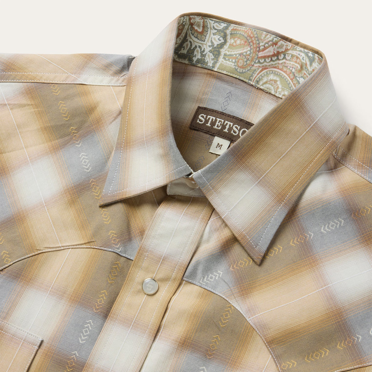 Stetson Mens Gold Dust Plaid