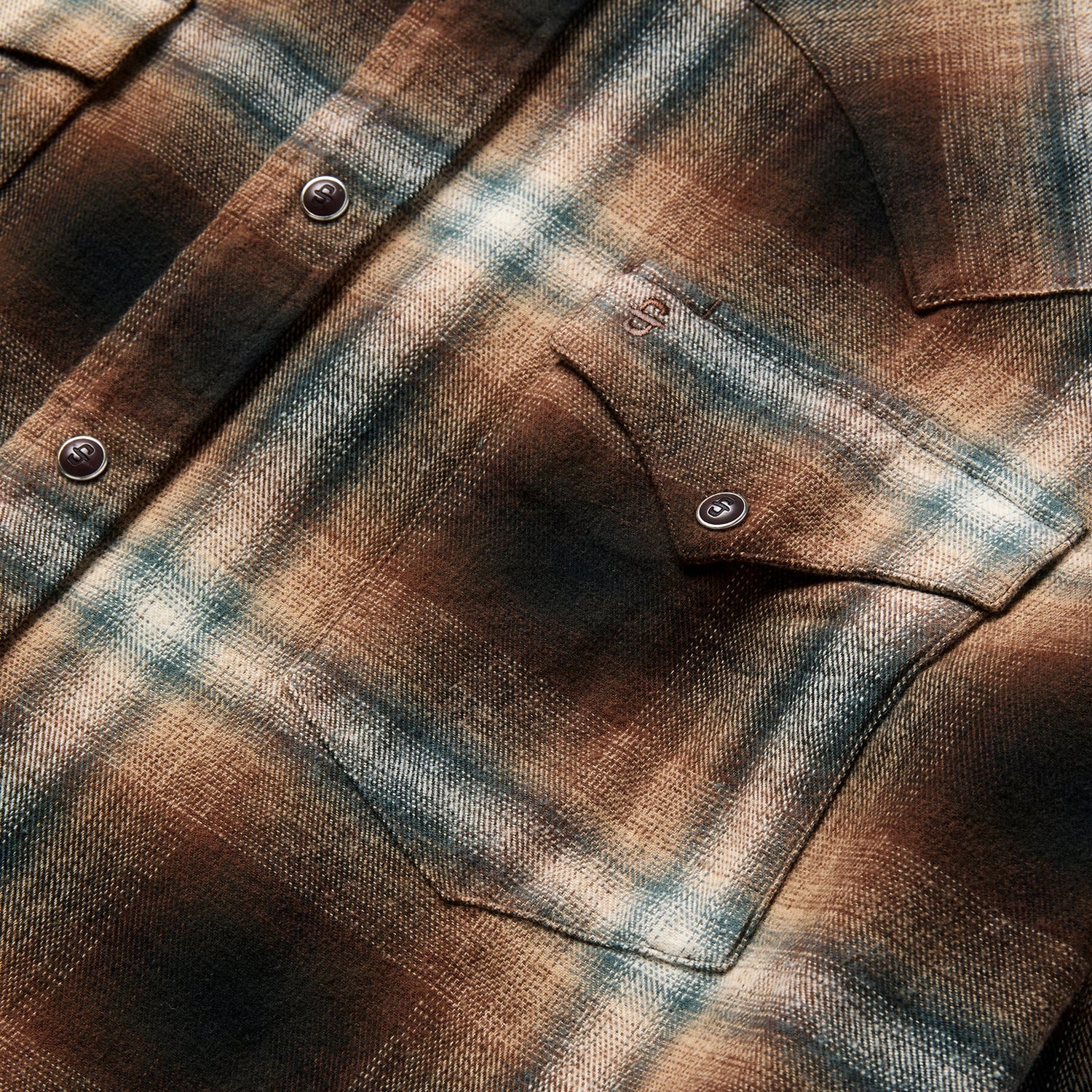 Stetson Mens Ombre Plaid Shirt