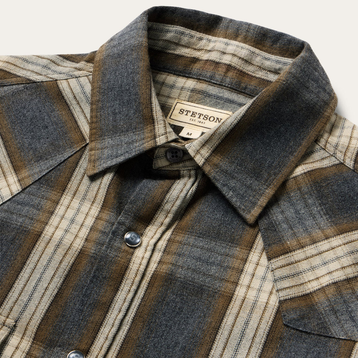 Stetson Heather Plaid Snap Shirt