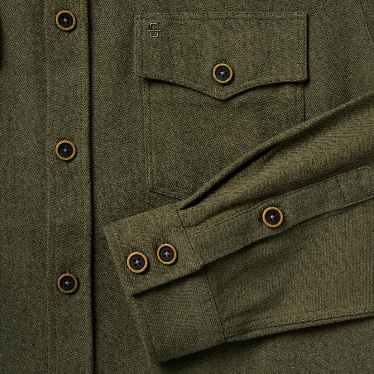 Stetson Rugged Twill Western Shirt Jacket Olive garment washed layer for work days and weekend western fashion