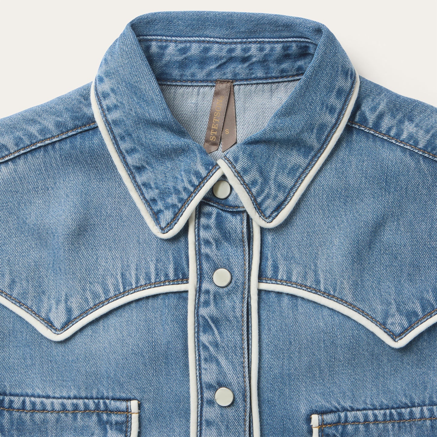 Stetson Womens Tencel Denim Blouse