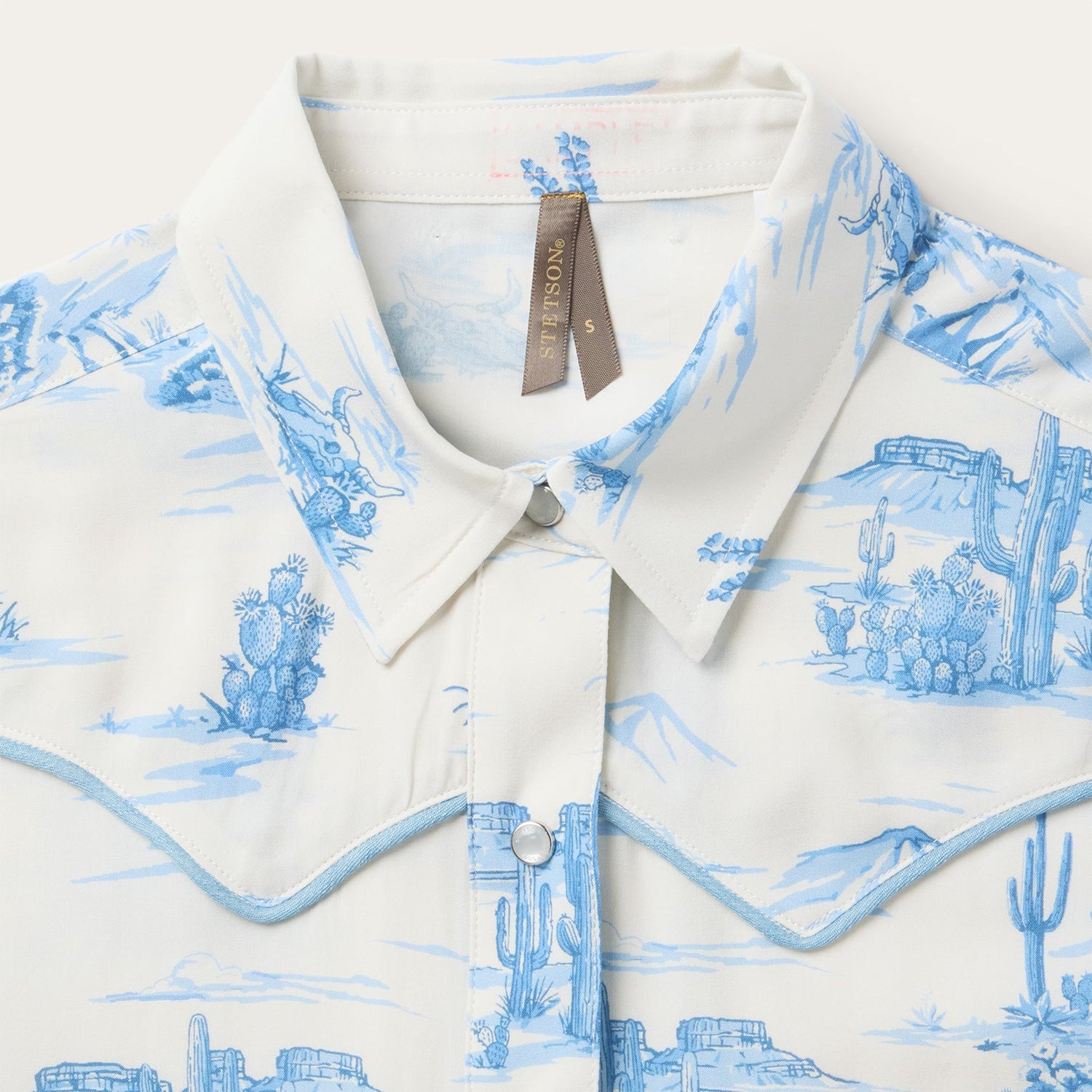 Stetson Womens Indigo Trail Print Shirt